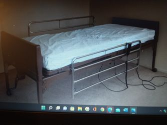 Full Electric Hospital Bed with Mattress in excellent condition