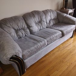 Grey Convertible Sofa 