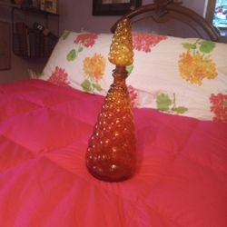Vintage 151/2 In Height Glass Wine Decanter