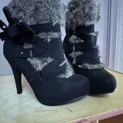 Stylish Dressy Boots With Fur