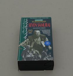 Seven Samurai VCR Tapes (2) in box