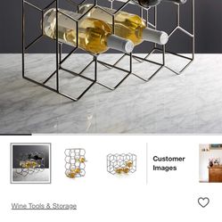 Crate And Barrel 11 Bottle Wine Bottle Holder Rack