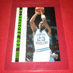 Rare Old 2003 Michael Jordan - North Carolina Basketball Card - Upper Deck Top Prospects #1 - Perfect Condition 