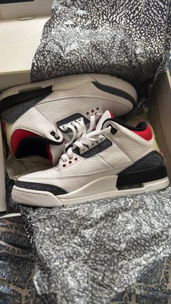 Jordan 3 denim fire mens size 9