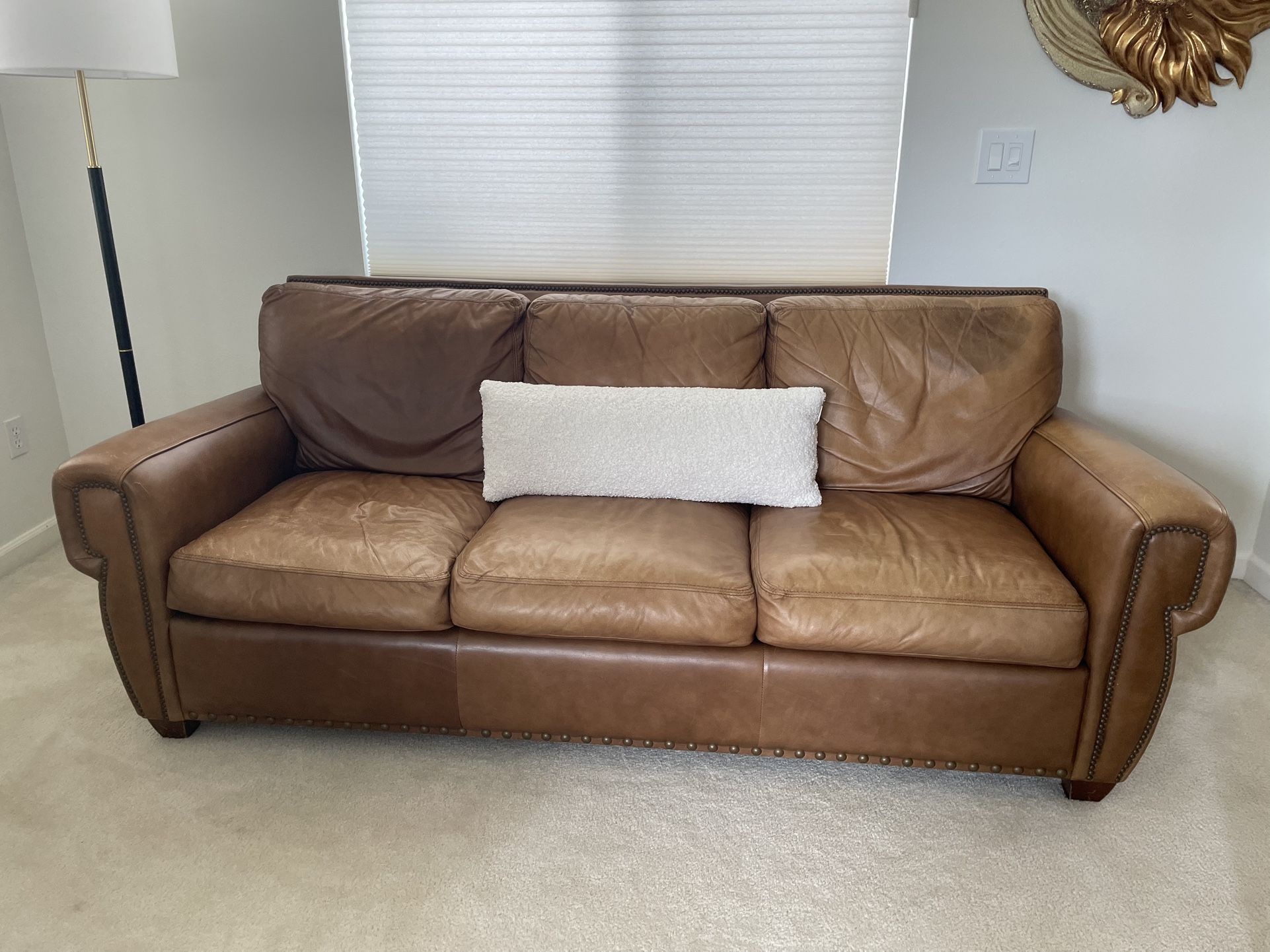 Leather Sofa & Chair