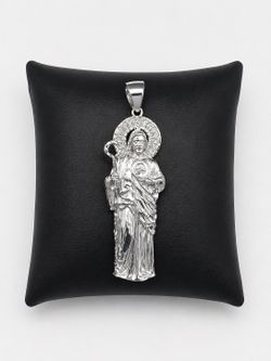 925 Sterling Silver1.90CT MOISSANITE Saint Jude Men’s Pendant