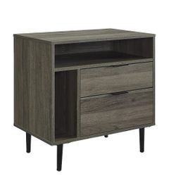 25" Modern Storage Side Table - Stylish Accent Table 