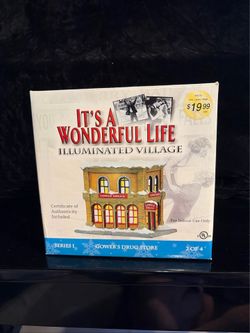 It’s A Wonderful Life Gower’s Drug Store Illuminated Village