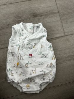 Janie and Jack Safari short sleeve romper