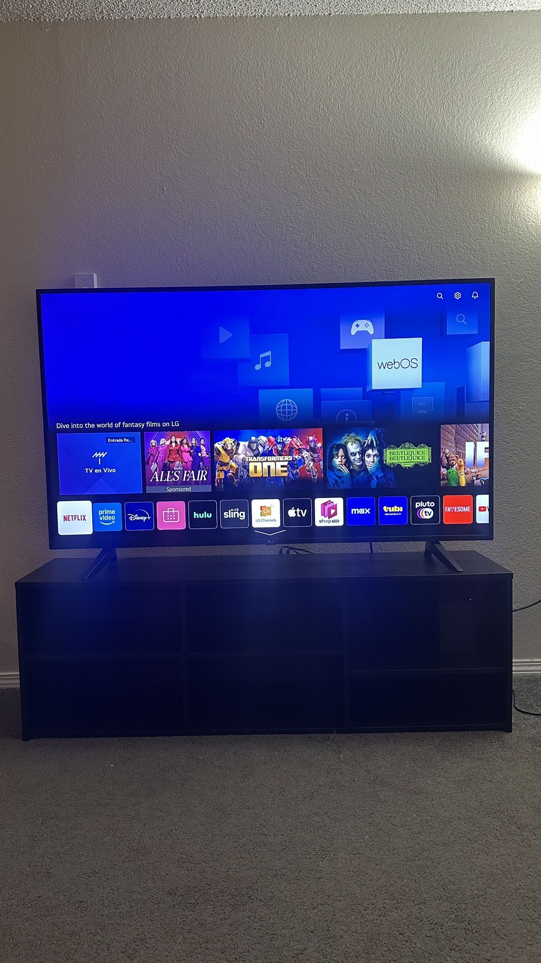 TV LG 65 and TV Stand 