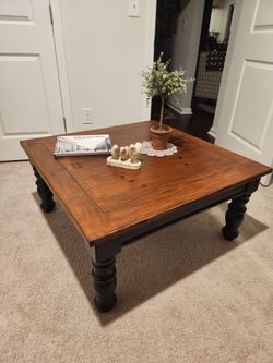 Rustic Farmhouse Wood Coffee Table
