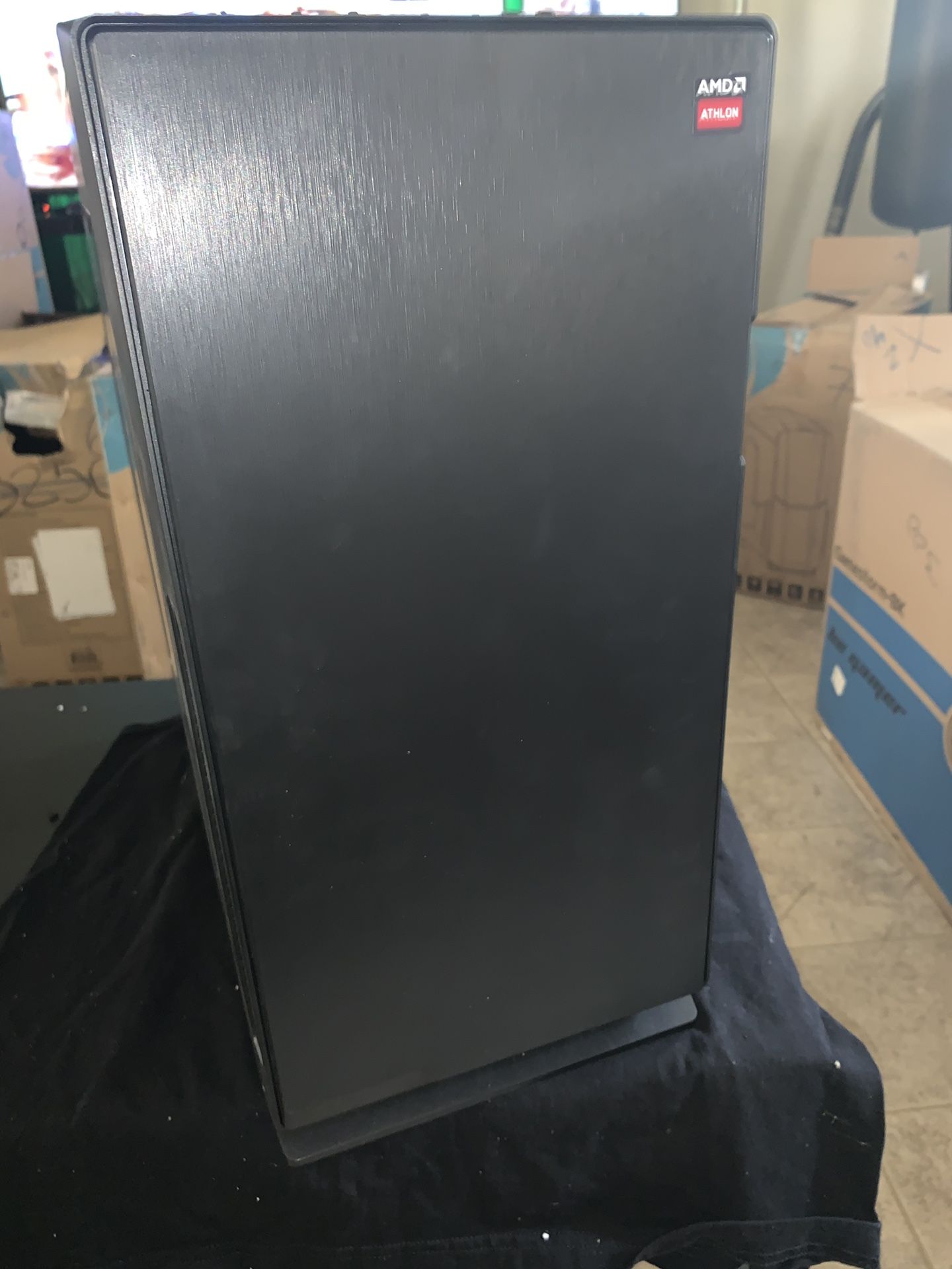 DIYPC Silence-BK-Window Black Dual USB 3.0 ATX Mid Tower Silent Computer Case with Build-in 3 x White Fans (2 x 120mm Fan x Front, 1 x 120mm Fan x re