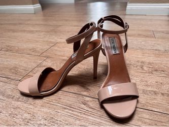 Steve Madden Blush Paten Ankle-Strap Heel