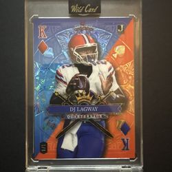 DJ LAGWAY  Wild Card 5 Card Draw Football Card