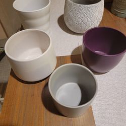 Five Pots For Plants