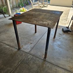 3/8" Plate x 48" x 38" Steel Plate Welding Table For Layout & Fabrication