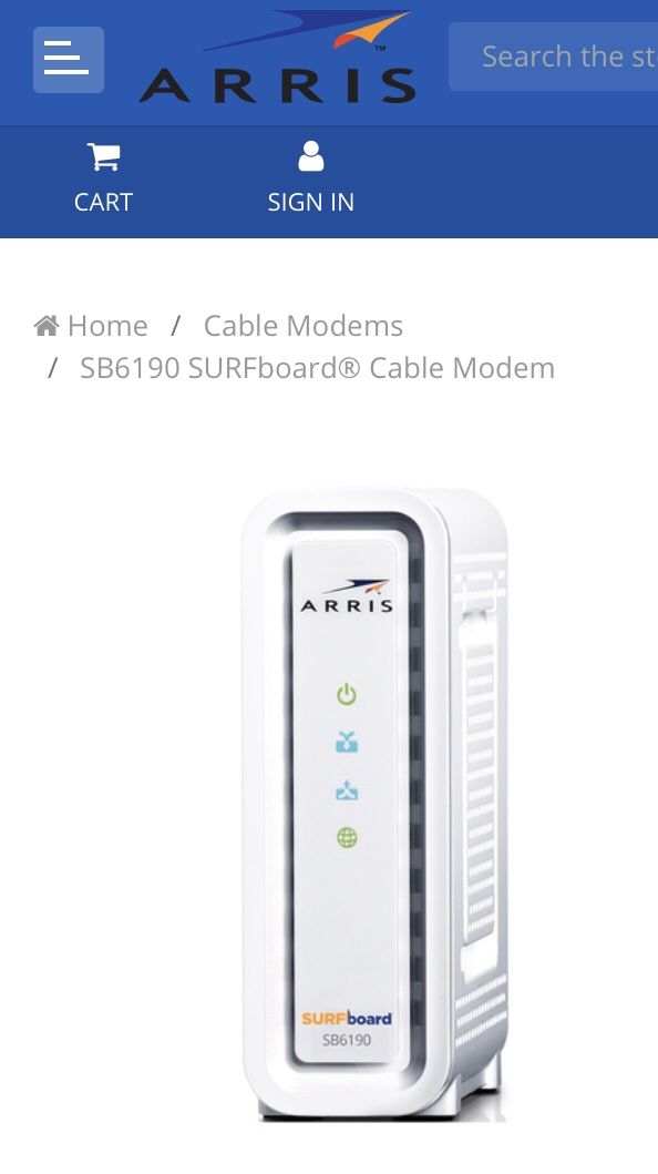 Brand New! Arris Surfboard DOCSIS 3.0 Cable Modem