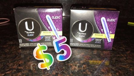 Tampax u by Kotex pads and tampons