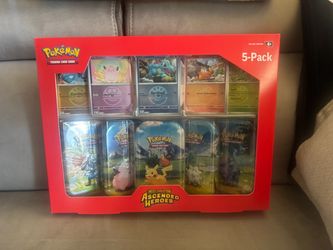Pokemon Ascended Heroes Mini Tins 5 pack