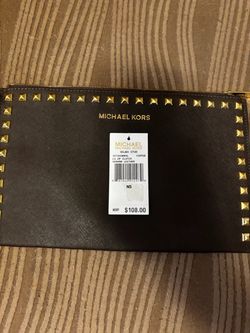Michael Kors Selma Stud Large Zip Clutch