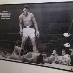 Muhammad Ali Framed Poster 24x36 Boxing Wall Art (Ali vs Liston 1965)