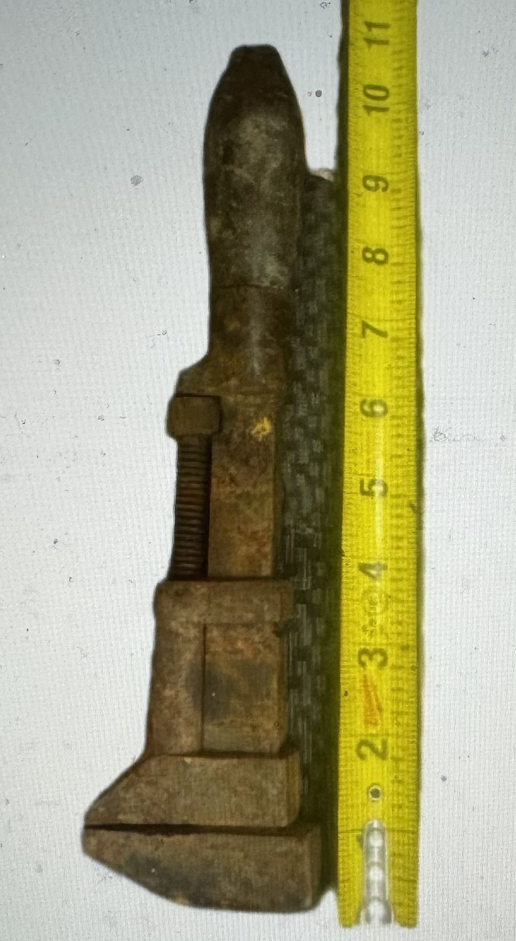 Vintage Pipe Monkey Wrench with Worcester Stamp 11 inches