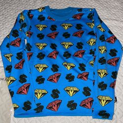 Billionaire Boys Club Ice Cream Diamond And Dollars Shirt Size XS RARE REVERSIBLE SUPREME BOX LOGO RUNNING DOG BAPE SHARK HOODIE GALLERY DEPT VLONE 