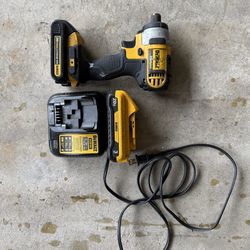 Dewalt impact - 2 batteries and a charger