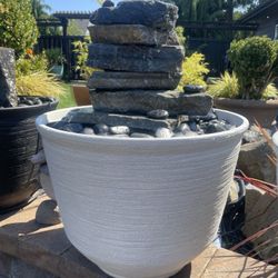 30” Custom Stacked Ledge Stone Water Fountain Complete Package
