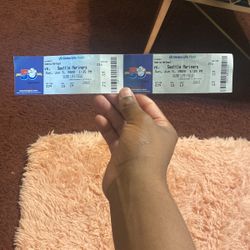 Two Seattle mariners Tickets For Today 