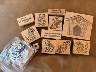 Dog Themed Rubber Stamps