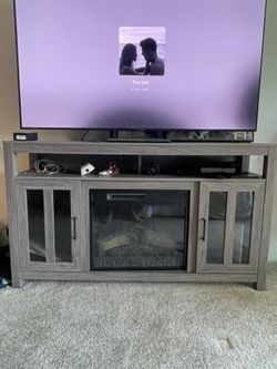 Fireplace TV stand console