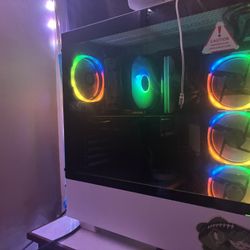 Like-New Gaming PC + 2 Monitors – RTX 4060 Ti, i7 14700F, 48GB RAM – Full Setup
