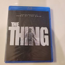 $7 BLU RAY MOVIE. THE THING.  NEW IN PACKAGE BLU RAY  ONLY. NO DIGITAL. $7 OR TRADE FOR A MOVIE TITLE I DO NOT ALREADY OWN.