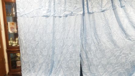 Light blue curtain