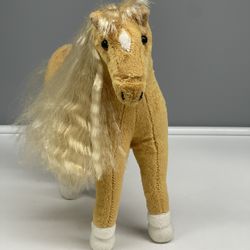 Vintage Only Hearts Club Horse Tan Plush Posable Legs Bend Pony 2005 HTF