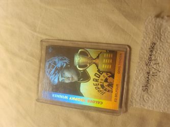 Retired star Ed Belfour hockey hologram rookie of the year card