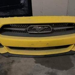 Ford Mustang Yellow Bumper Cover Completely Assembled 