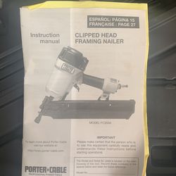 Porter Cable Clipped Head Framing Nailer 
