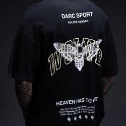 Darc Sport Death Moth Oversized T Shirt Gym Shirt