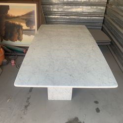 White Marble Dining Table