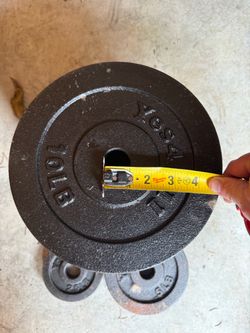 Dumbbell plates for 1inch bar