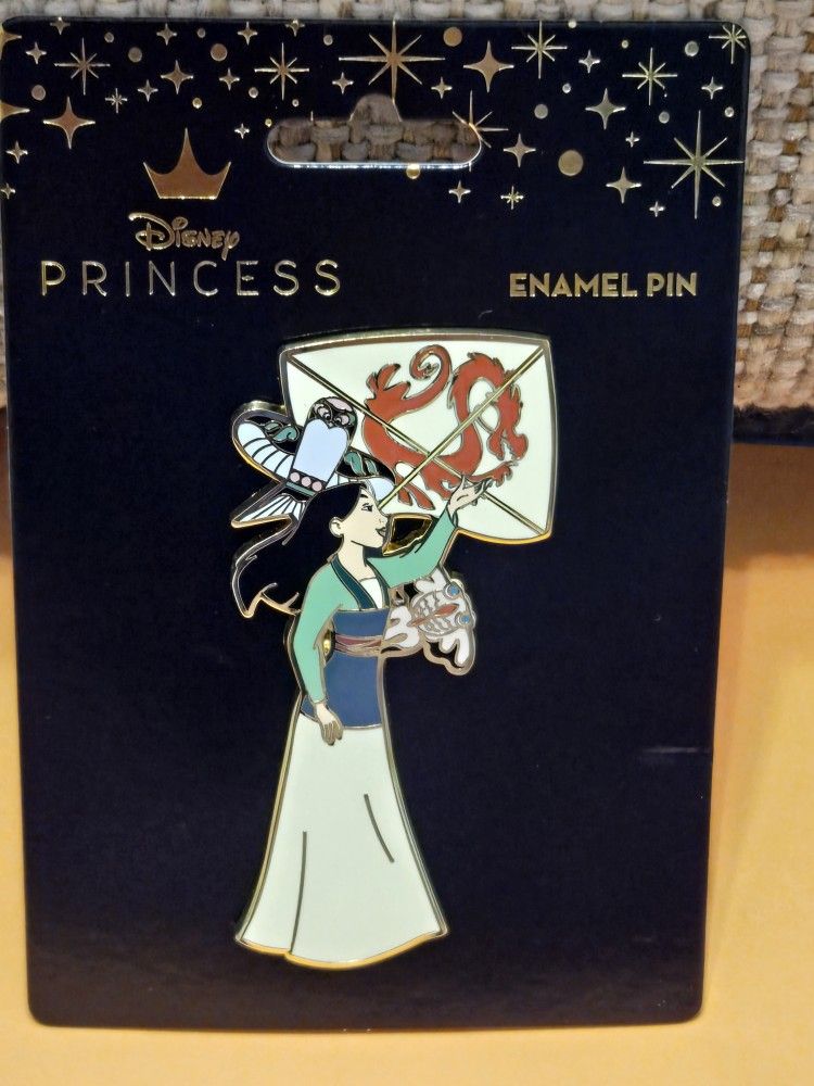 Disney Princess Mulan with Kite Enamel Metal Pin