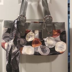 Coach Purse BRAND NEW Satin with Leather