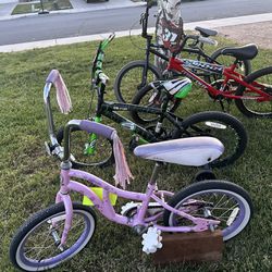 Girl , Kids, and boys , Bikes 