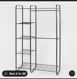 Freestanding Closet (already built) w/ Fabric storage bins