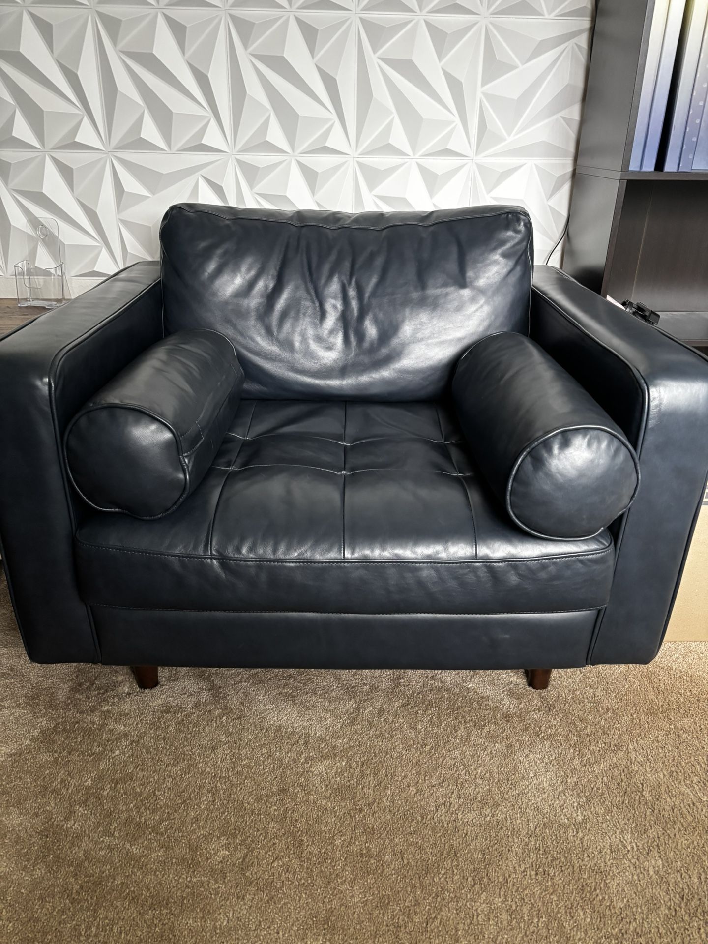 Article Navy Blue Accent Chair