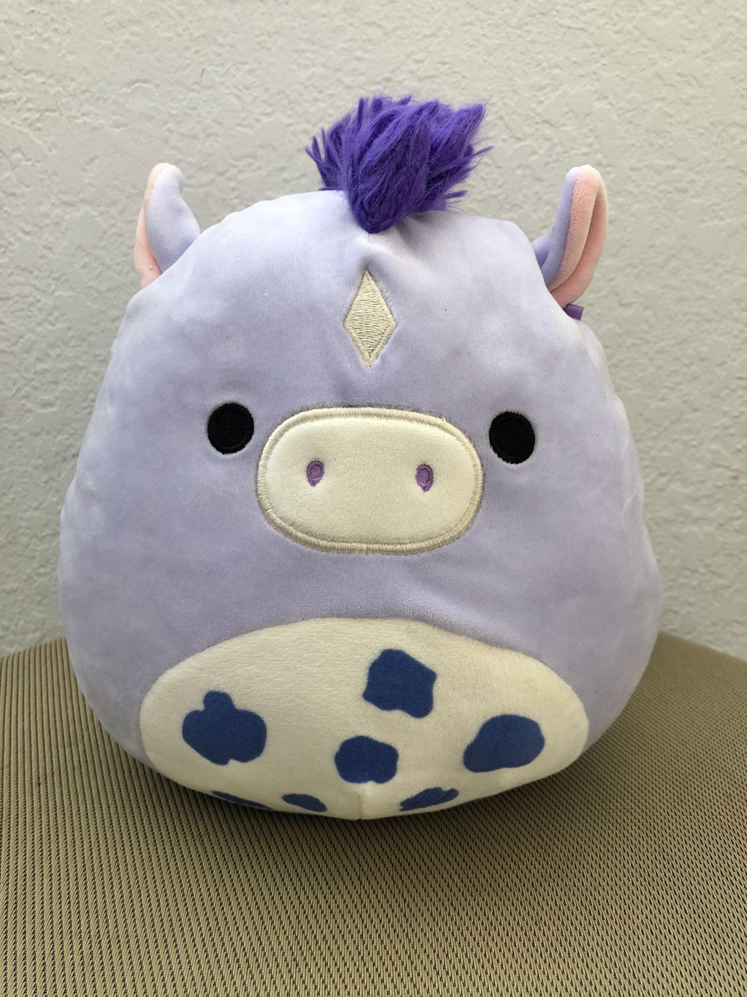 Squishmallow Meadow The Horse Purple 8 Inch Kellytoy Marshmallow Soft Plush