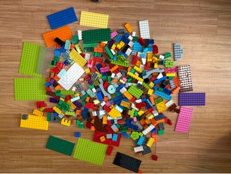 Lot of Lego DUPLO vehicles, animals, figures, bricks