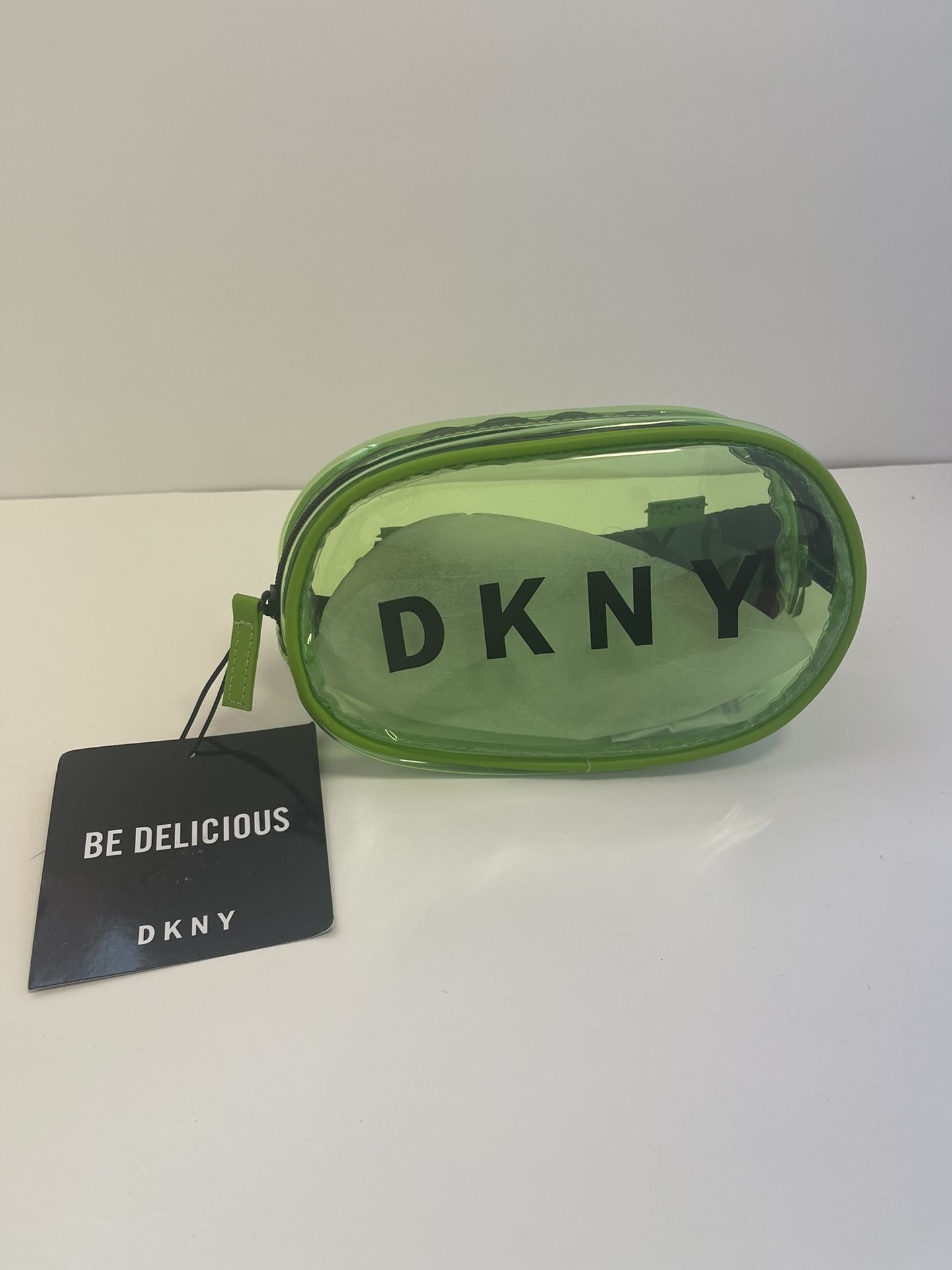 DKNY Be Delicious Green Fanny Pack Transparent Waist Bag